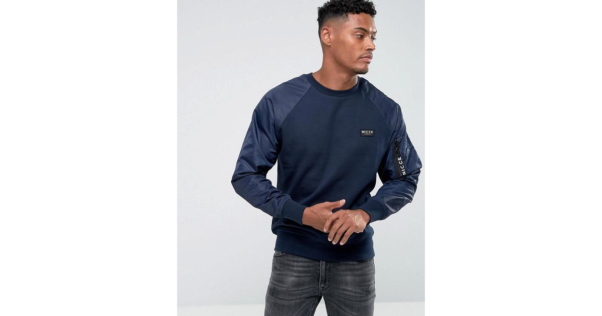 nicce navy sweatshirt