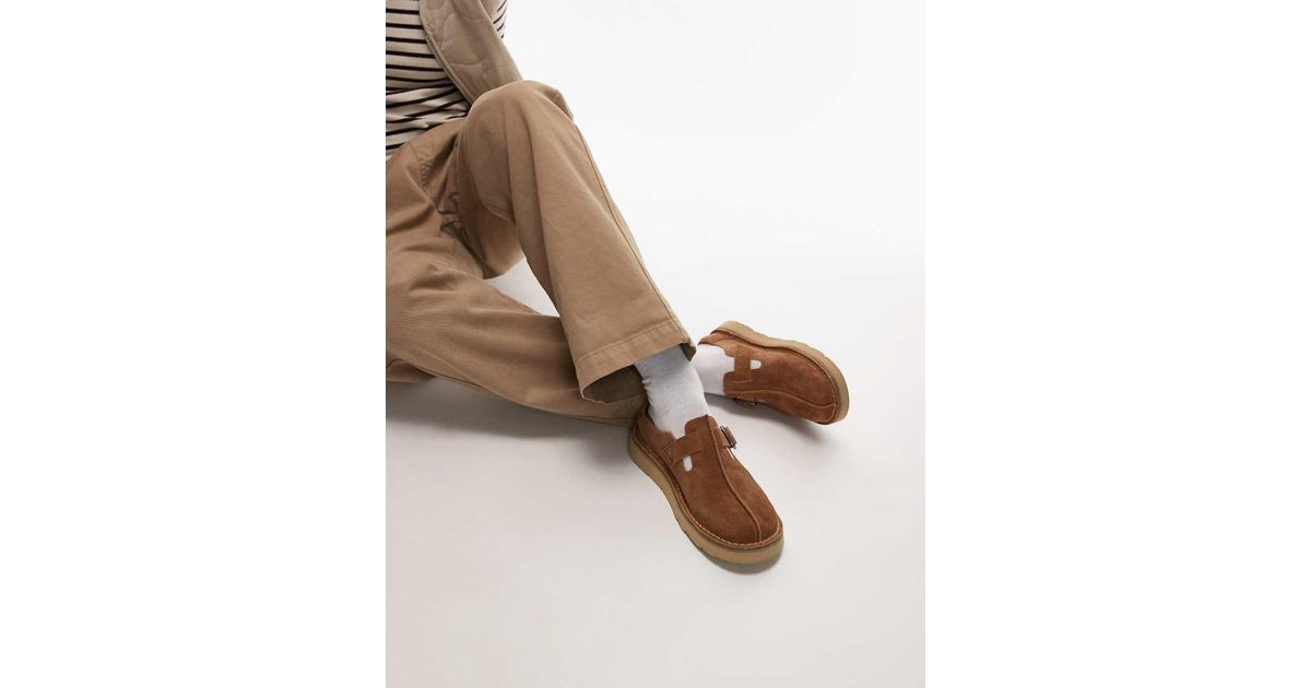 Solsbury Mule /（ブラウンラインドレザー）uk8,5 Clarks Originals Solsbury Warm Lined Mules Brown Leather - Flat