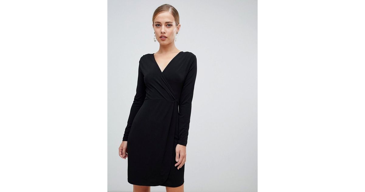 french connection slinky wrap dress