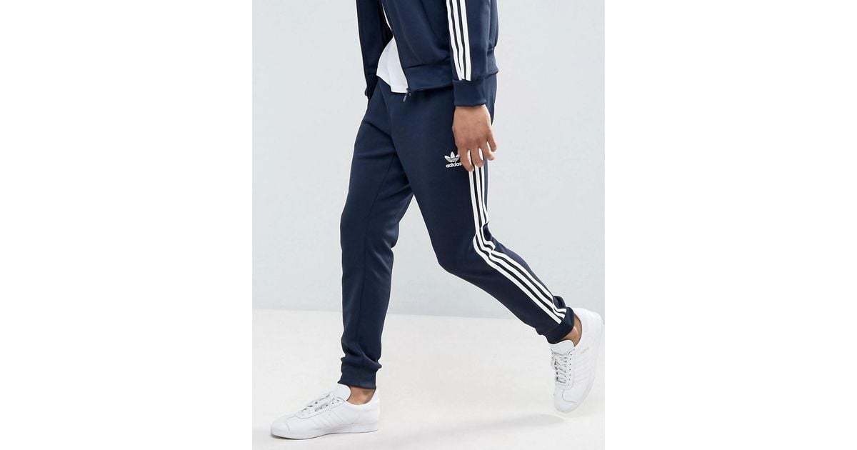 Adidas Originals Superstar Cuffed Track Pants Blue