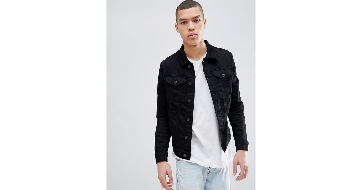 denim jacket muscle fit