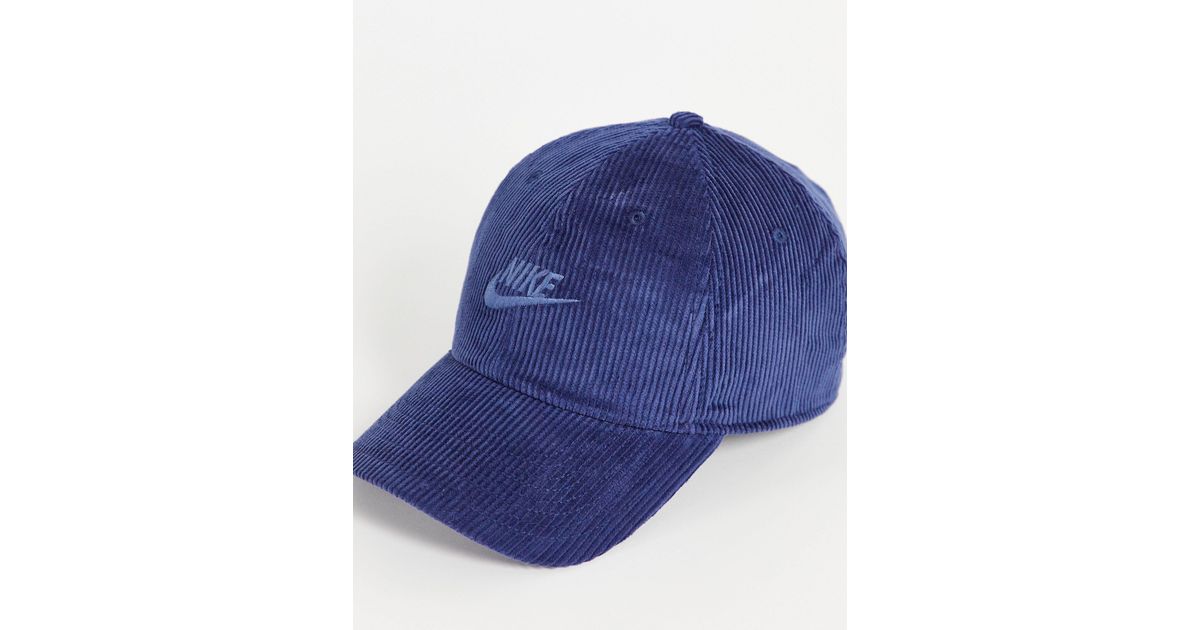 Nike H86 Futura Cord Cap in Blue for Men | Lyst