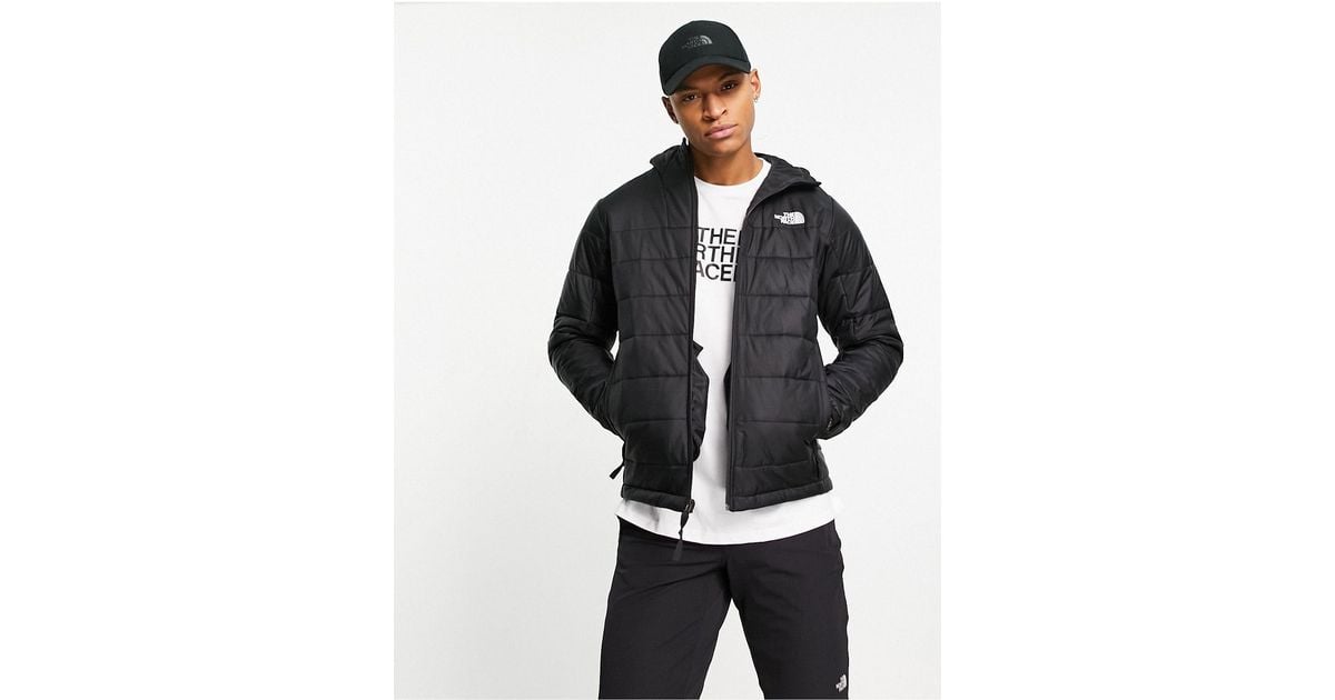 The North Face Lauerz synthetic puffer jacket in black Exclusive at ASOS