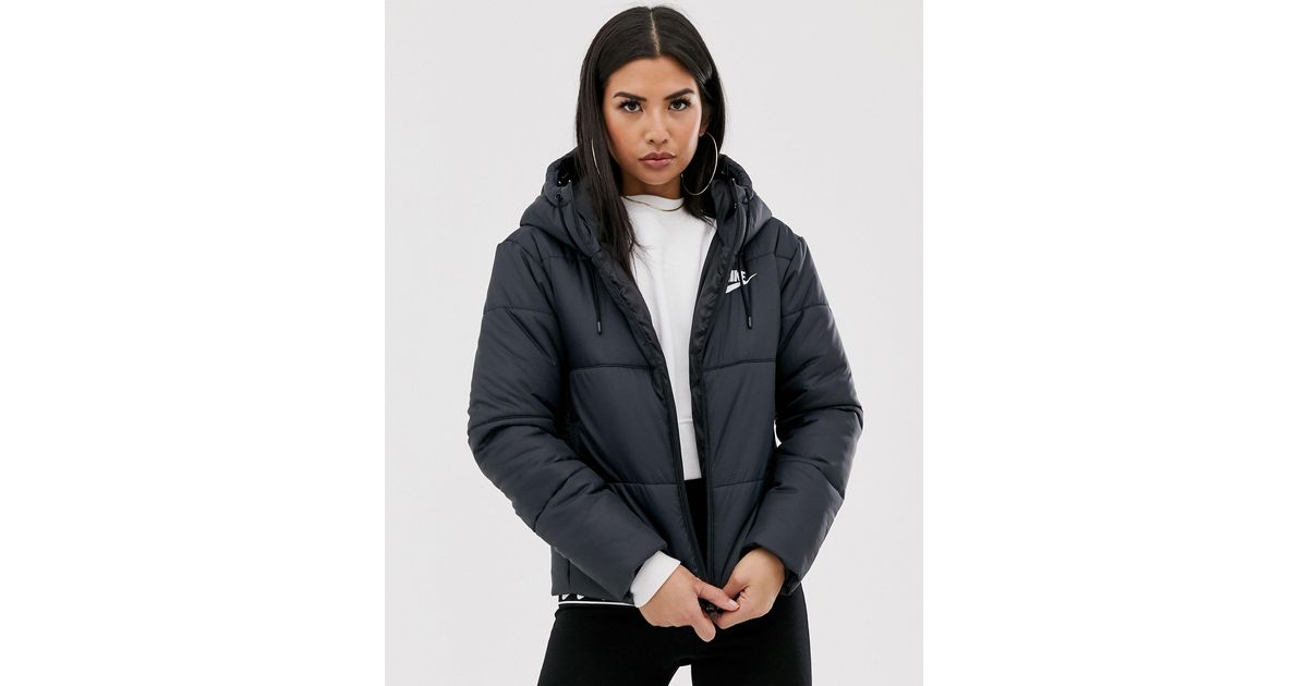 Nike Synthetic Padded Jacket in Black | Lyst Canada