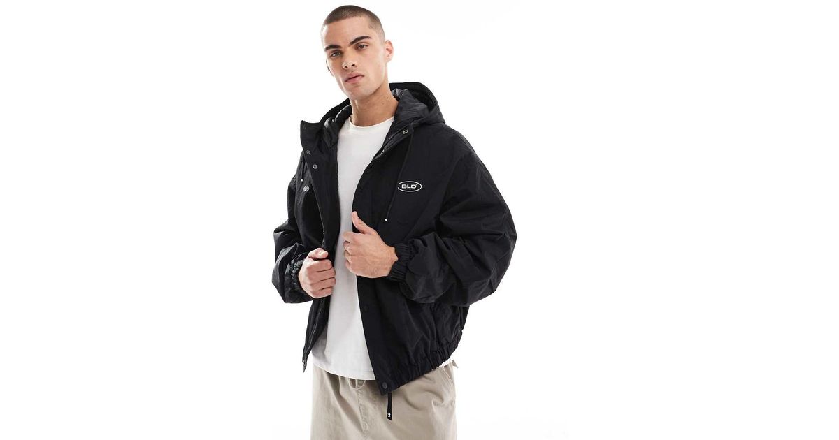 Bershka Windbreaker in Black for Men Lyst UK
