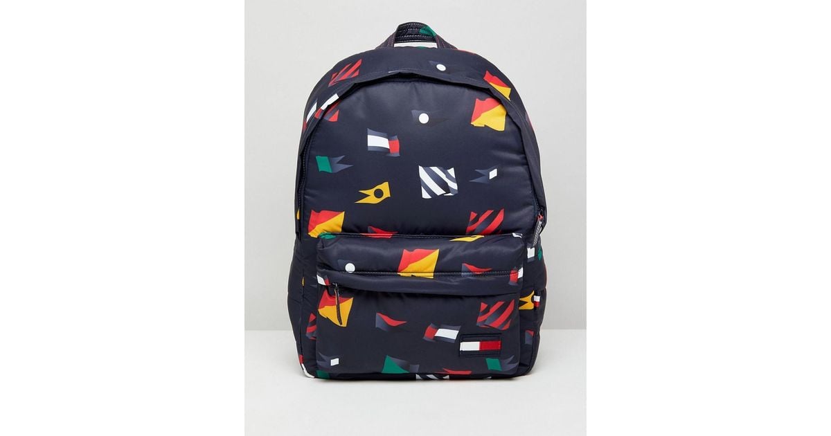 tommy hilfiger flag backpack