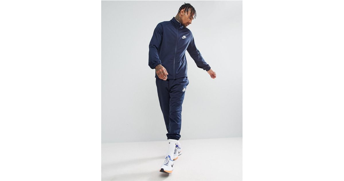 Survêtement en maille polyester - Bleu marine 861780-451 Synthétique Nike  pour homme en coloris Bleu - Lyst