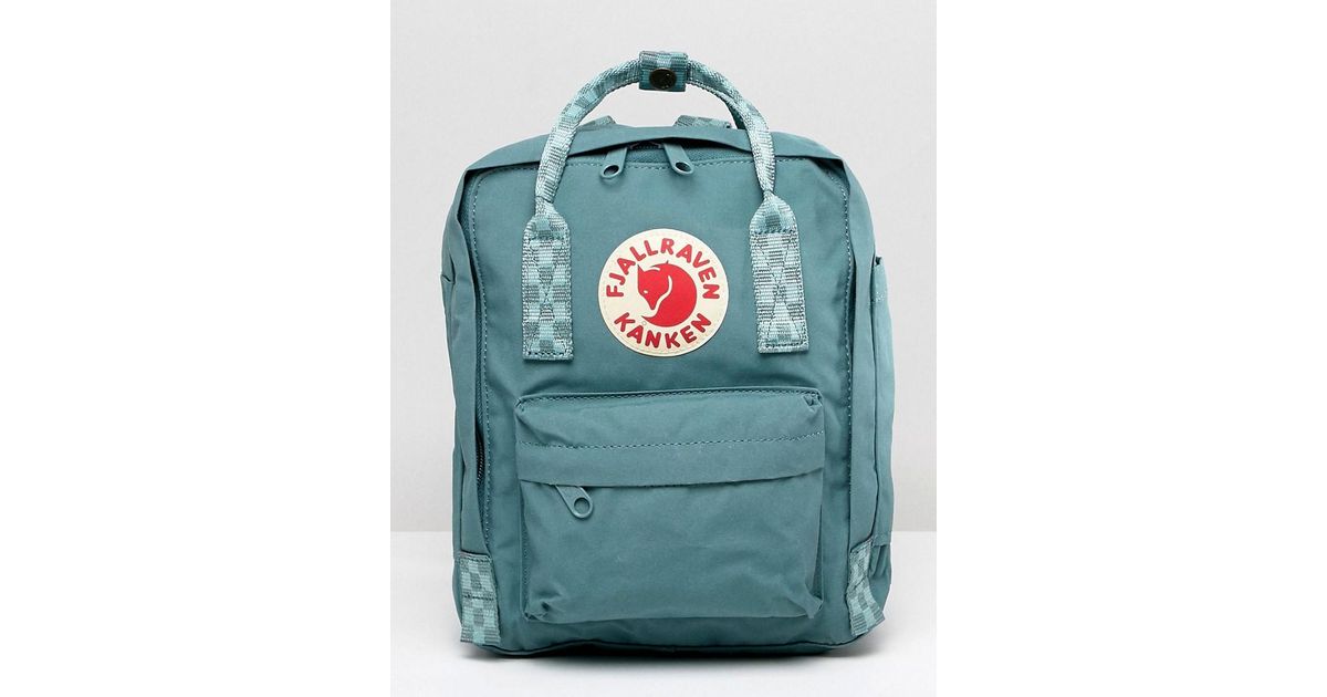 Mochila pequea en verde escarcha con rayas en contraste Kanken de Fjallraven  de color Verde | Lyst