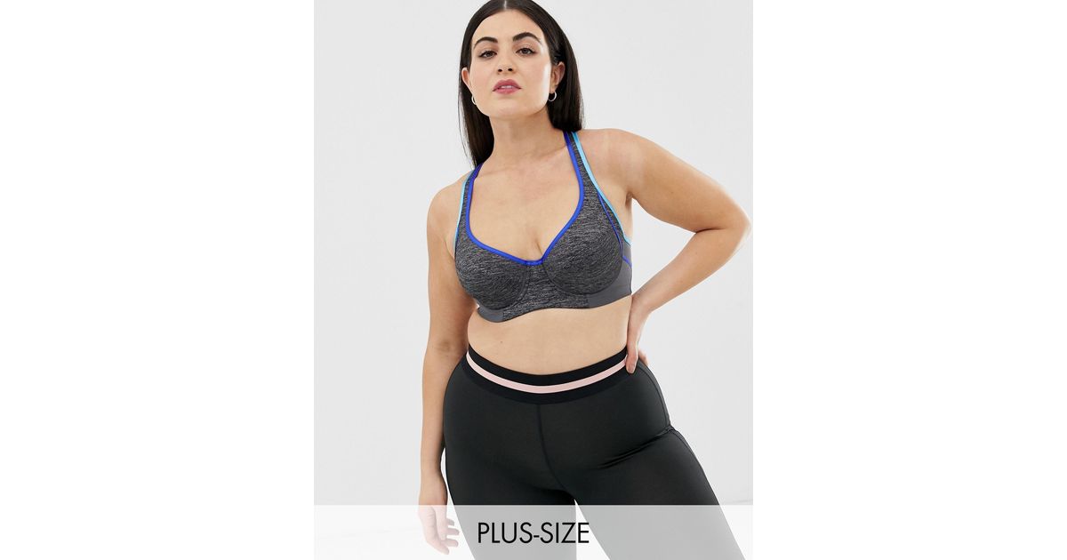 plus size sports bra asos