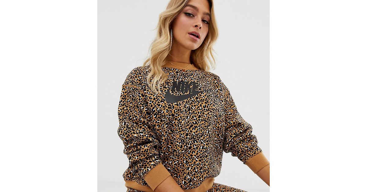 cheetah nike sweatshirt