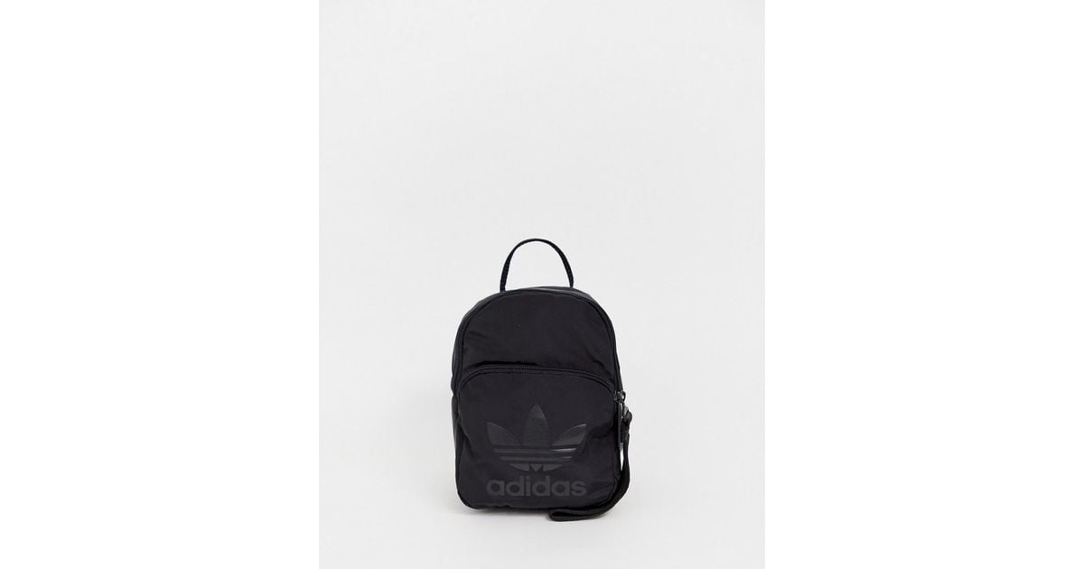 adidas originals mini backpack in all black