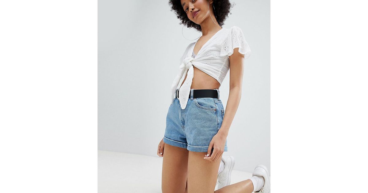 bershka mom short