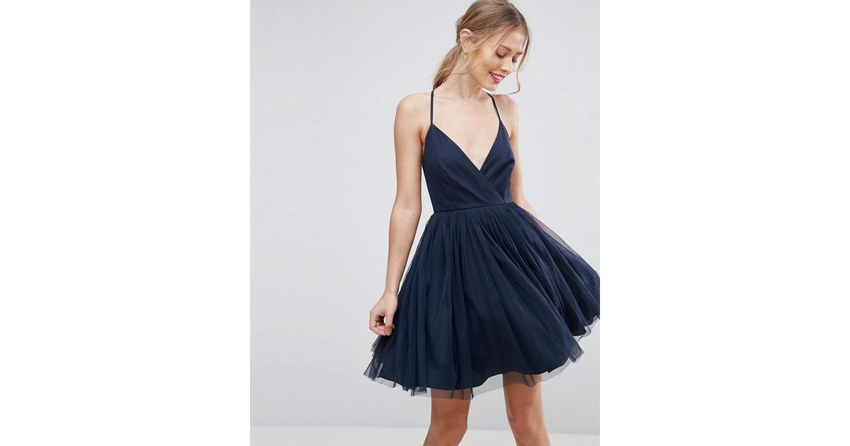 tulle mini dress