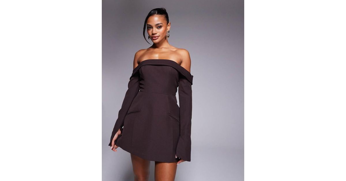 bardot seraphina long-sleeve tie-front mini dress Seraphina Tie Front Dress by Bardot Online | THE ICONIC