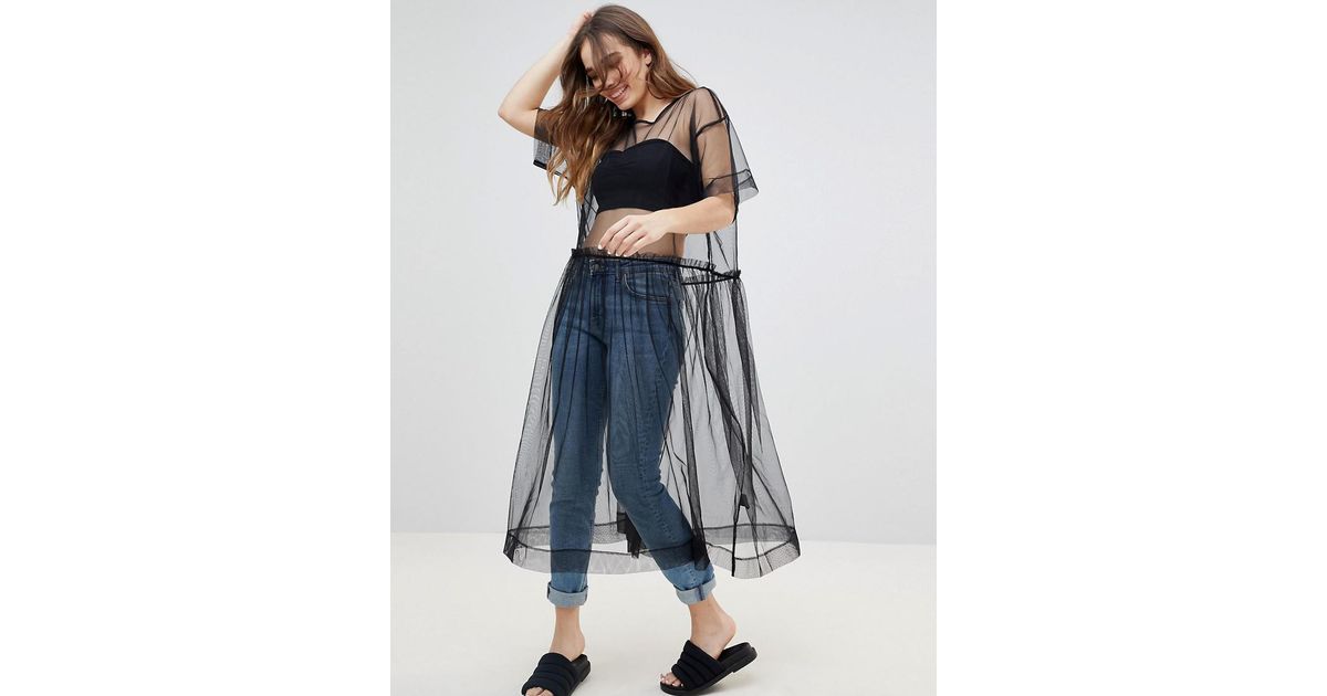 tulle smock dress