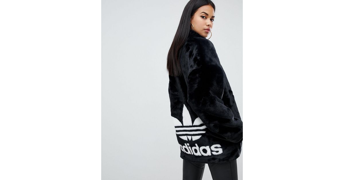 adidas fur jacket