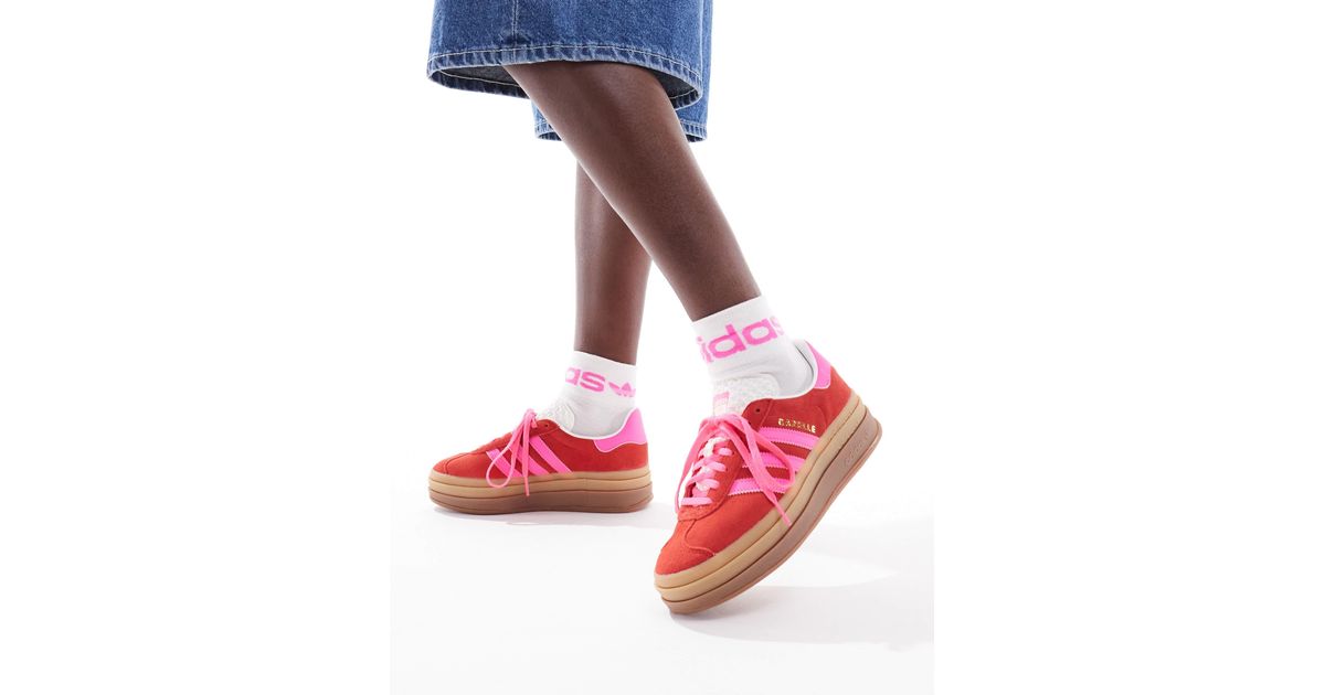 adidas gazelle silver green womens adidas Originals Gazelle Bold Women's Shadow Brown/Warm Clay/Glow Pink Shoes, Size: 7