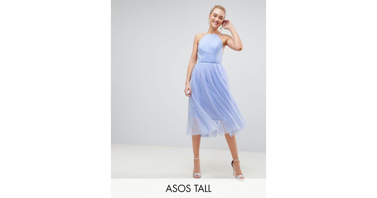 asos powder blue dress