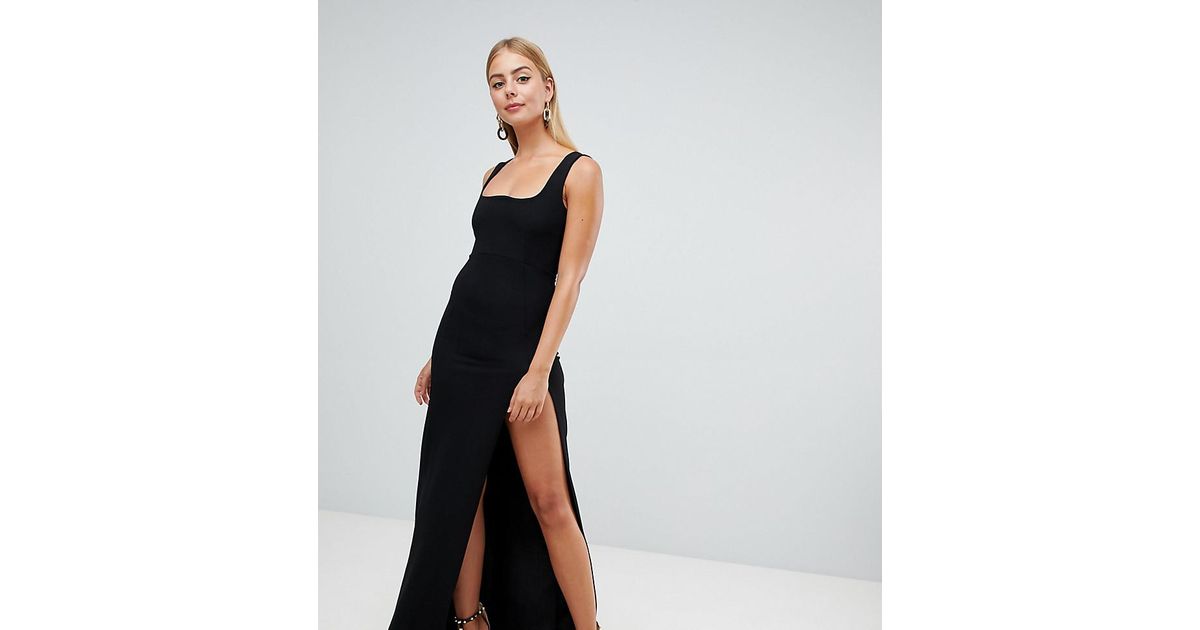 maxi dress split leg