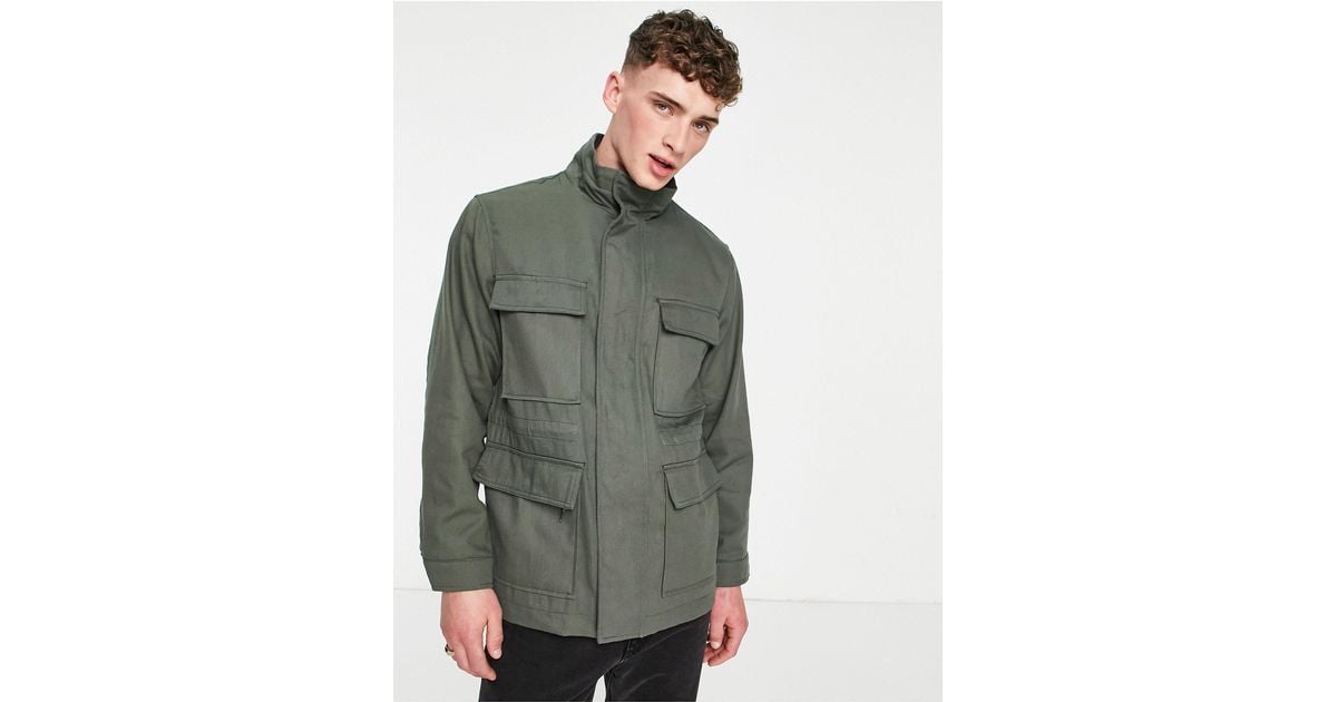 Pull and bear utility jacket deals