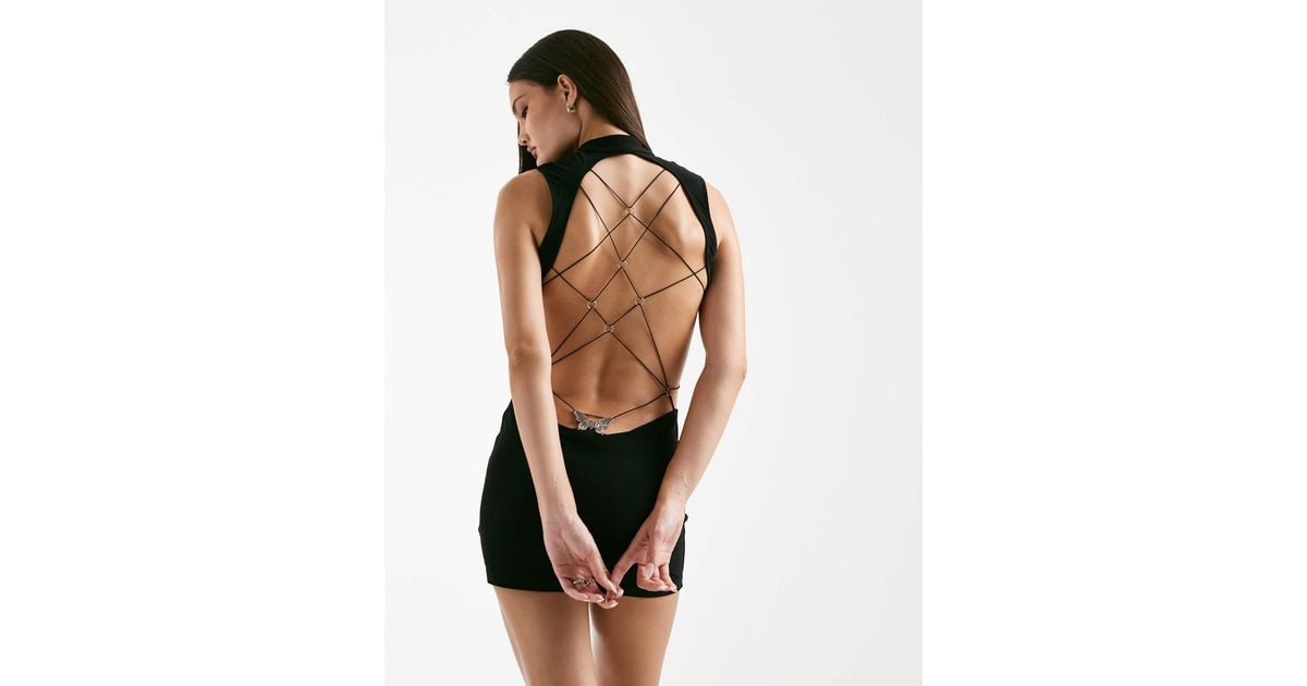 larisa backless strap mini dress LARISA BACKLESS STRAP MINI DRESS