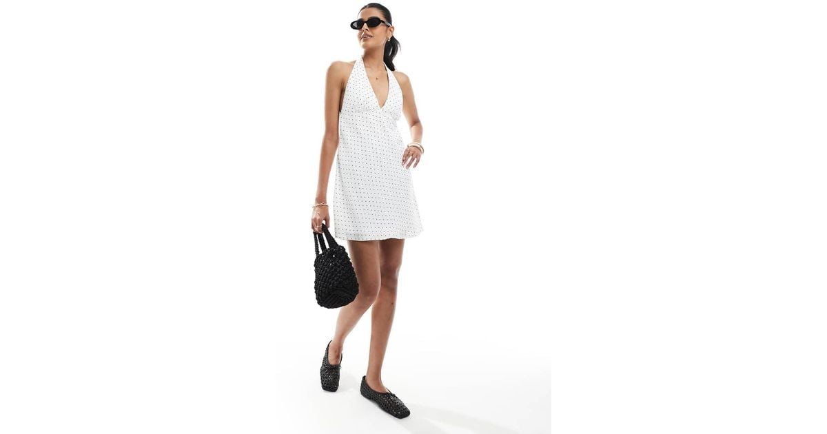 open back crepe halter dress hollister Hollister Open-Back Crepe Halter Dress