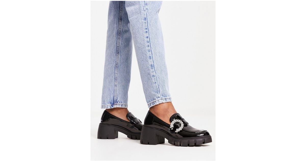 Steve Madden Hailey Embellished Buckle Shoe in Blue Lyst Australia