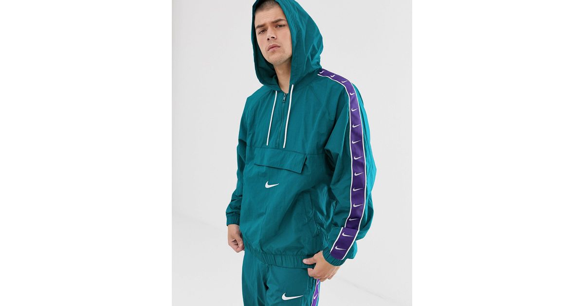Nike Synthetik – e Jacke zum Überziehen mit Logostreifen in Grün für Herren  | Lyst DE
