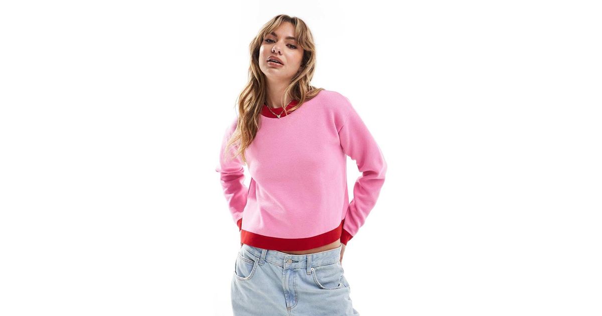 Mango pink jumper clearance