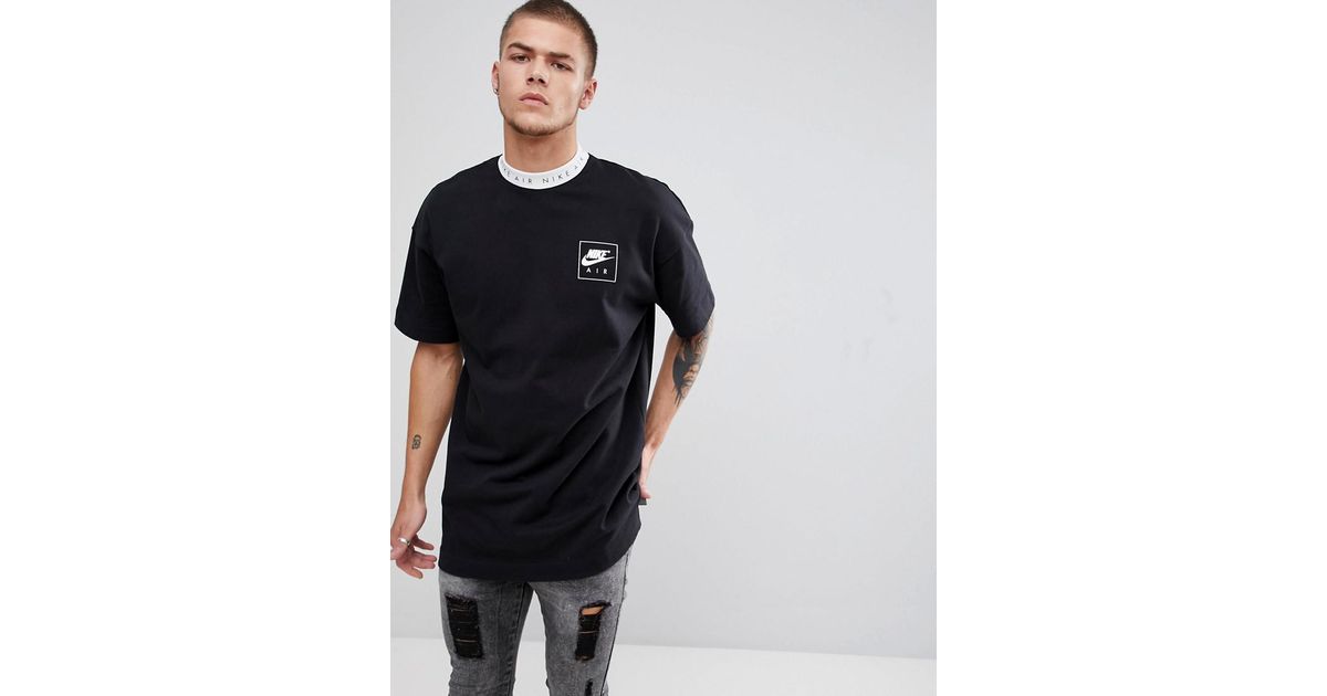 nike air t shirt with neck taping