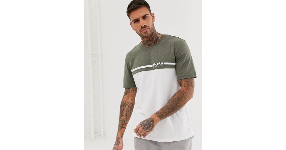 boss khaki t shirt