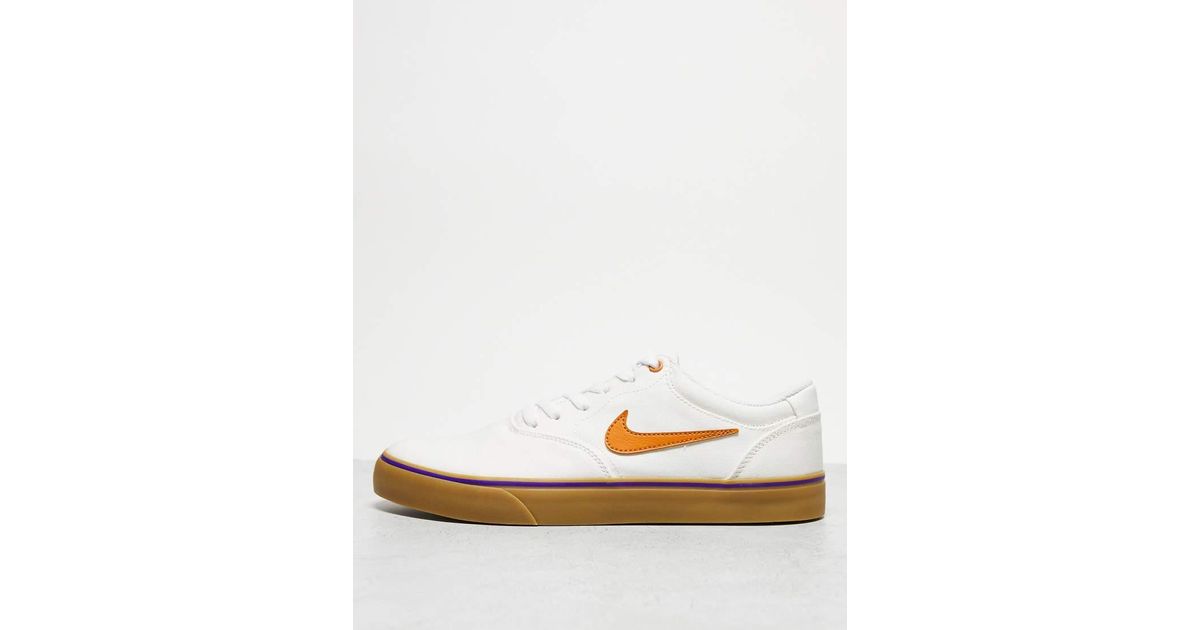 Zapatillas De Deporte Blancas Y Naranjas De Lona Chron 2 De de Nike de color Blanco Lyst