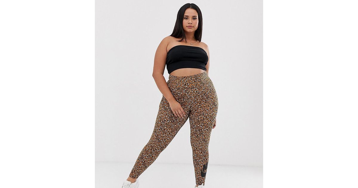 Nike Cotton Plus Leopard Print leggings 