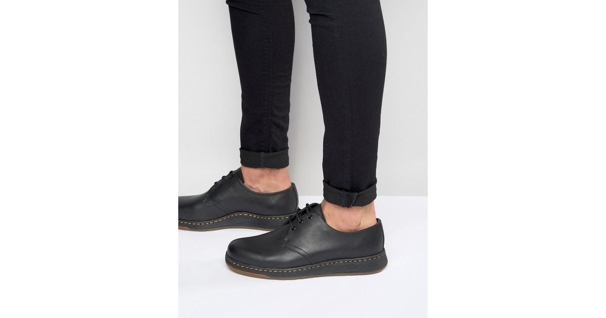 Dr. Martens Leather Lite Cavendish 3-eye Shoes in Black for Men - Lyst