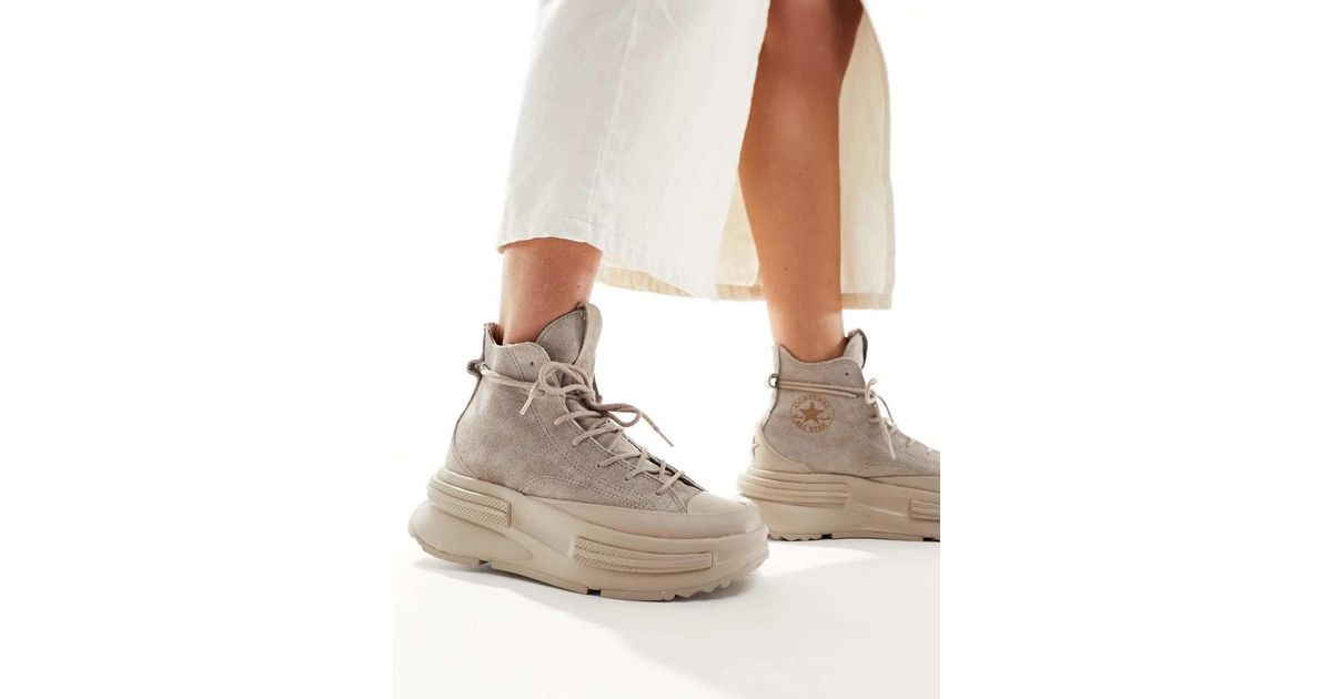 Zapatillas De Deporte Beis Hi Run Star Legacy De -Marrón Converse