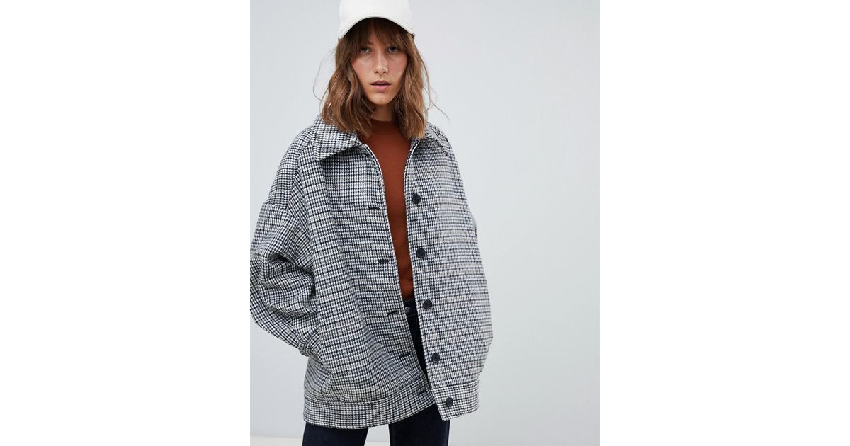 weekday oversized wool trucker jacket