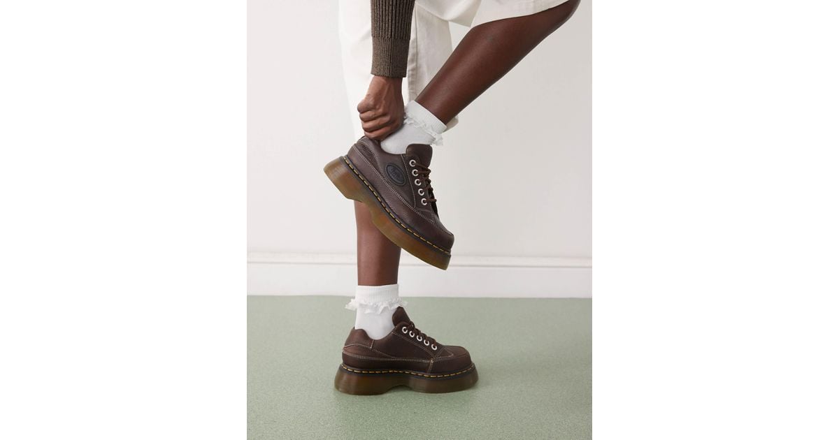 Dr Martens Buzz Platform Brown Shoe Boots