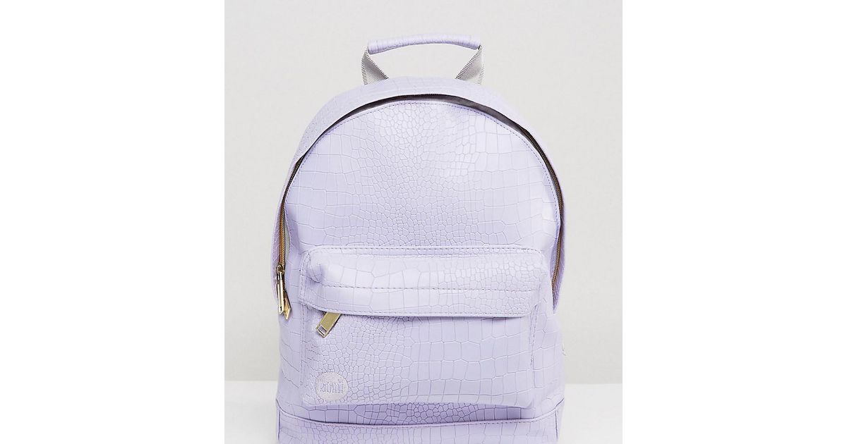 lavender mini backpack