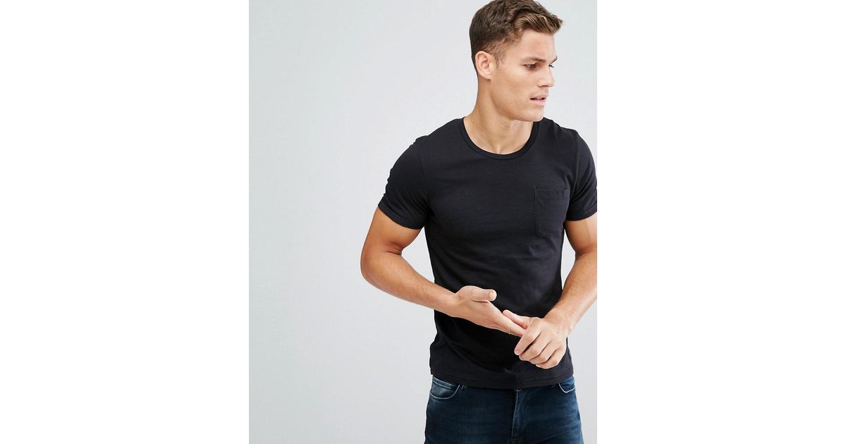 Produkt Pocket T shirt In Slub Cotton in Black for Men Lyst Canada