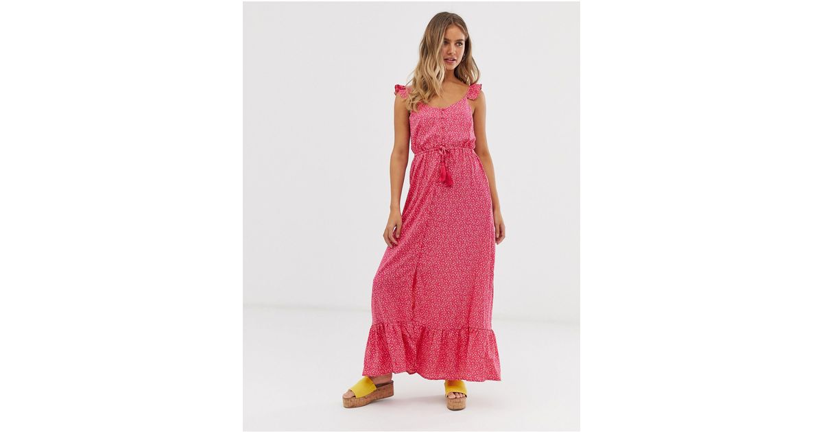 new look pink maxi dress