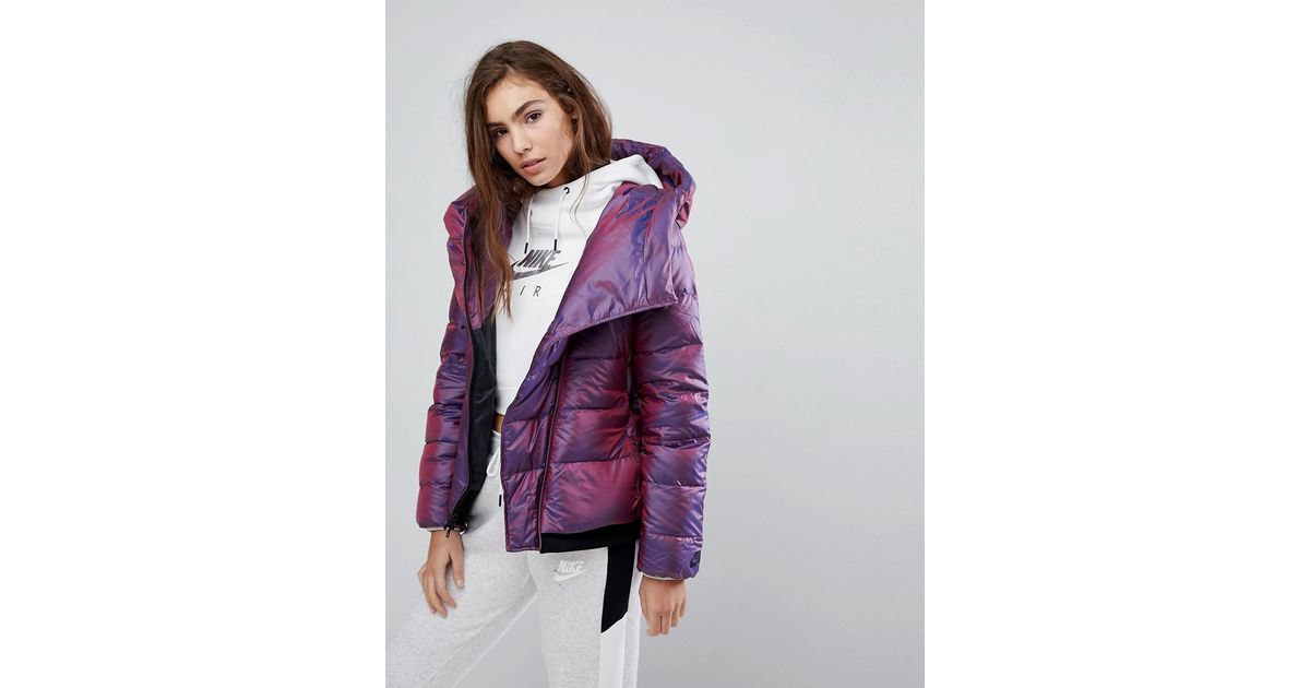 purple short jacket