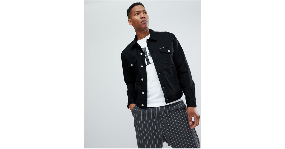 Calvin Klein Stretch Denim Jacket With 