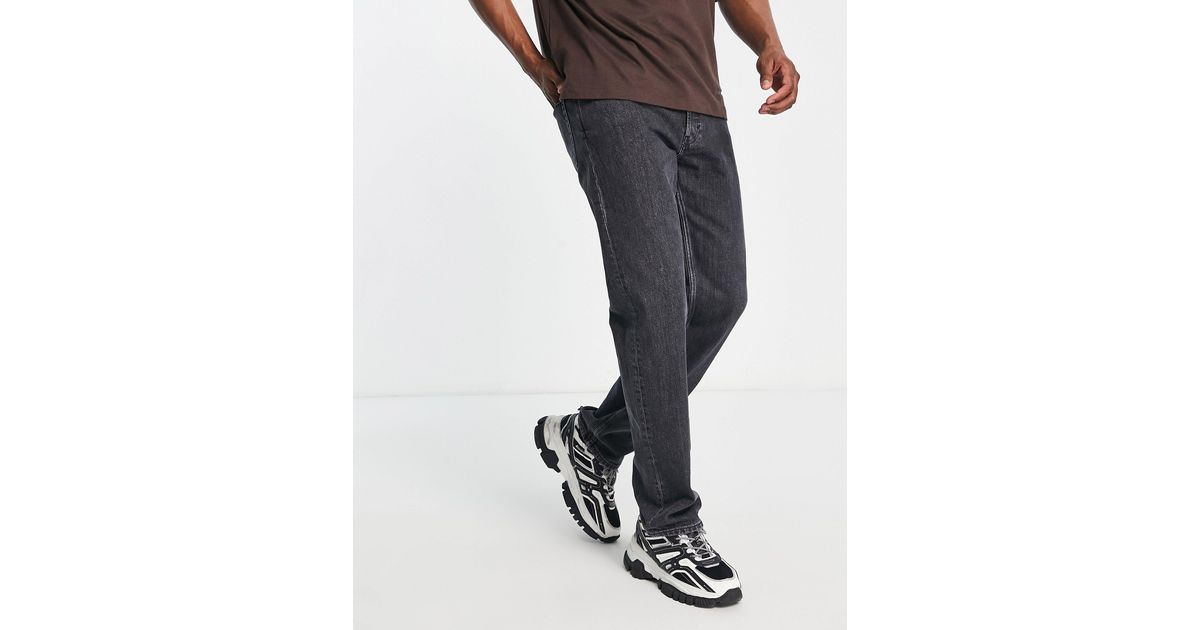 Weekday Denim Klean Straight Jeans in Black for Men | Lyst