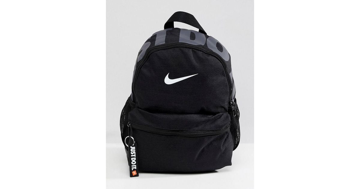 Estresante Carrera protestante Nike Black Just Do It Mini Backpack | Lyst