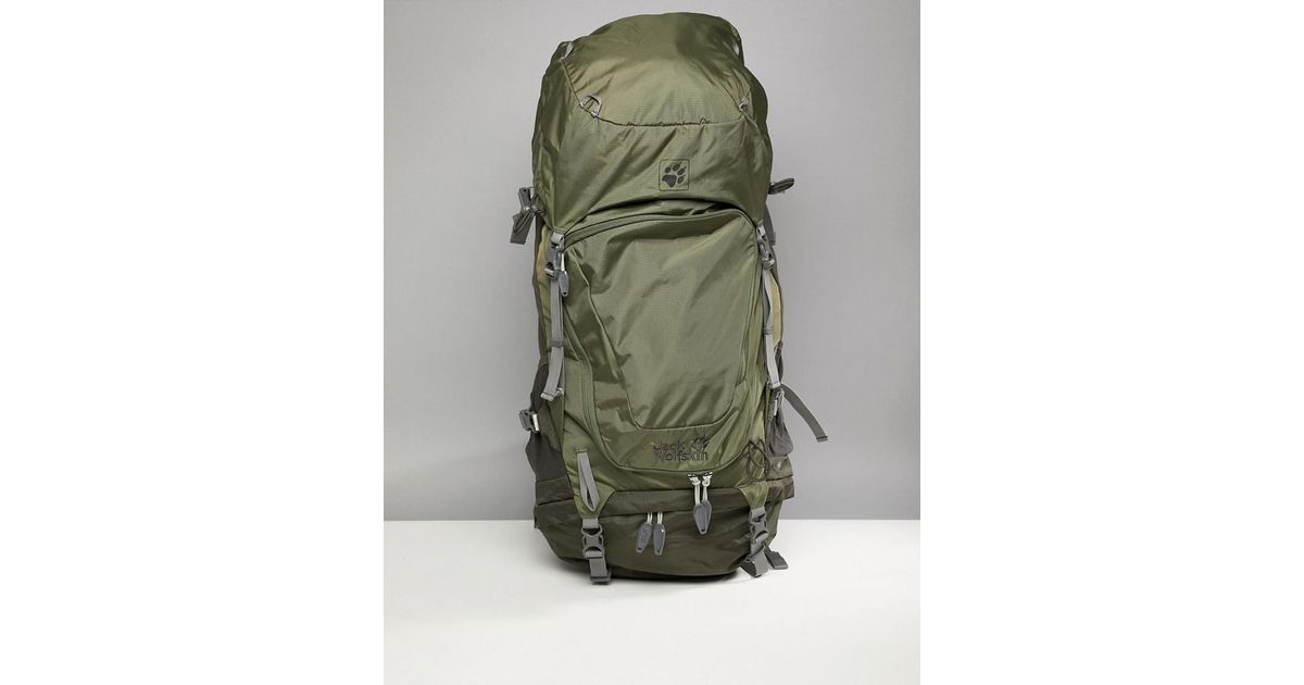 Jack Wolfskin Highland Trail Xt 50 Backpack In Khaki in Green for Men | Lyst