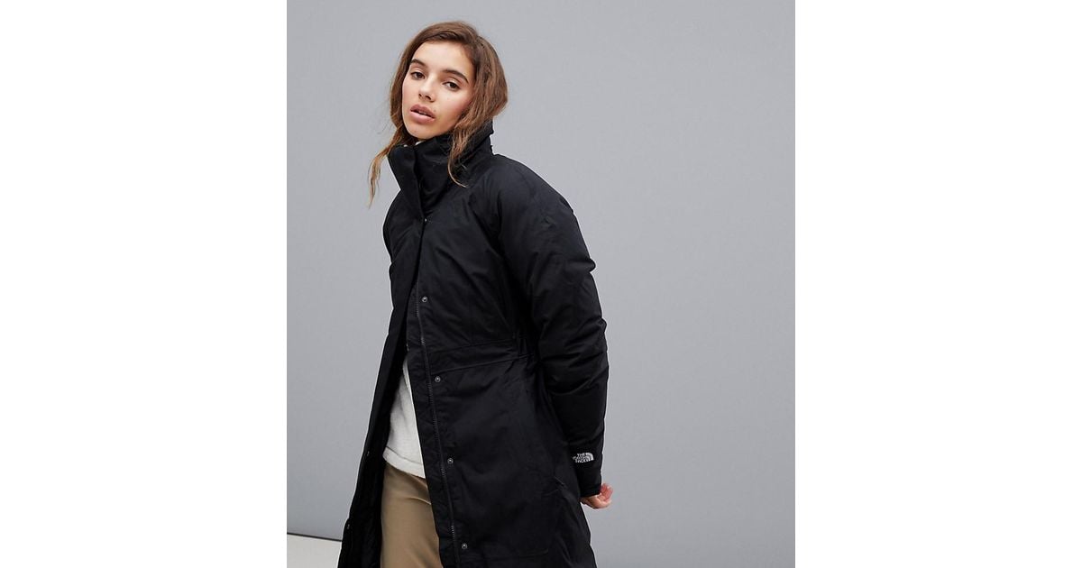 The North Face Womens Arctic Parka Ii In Black | Lyst