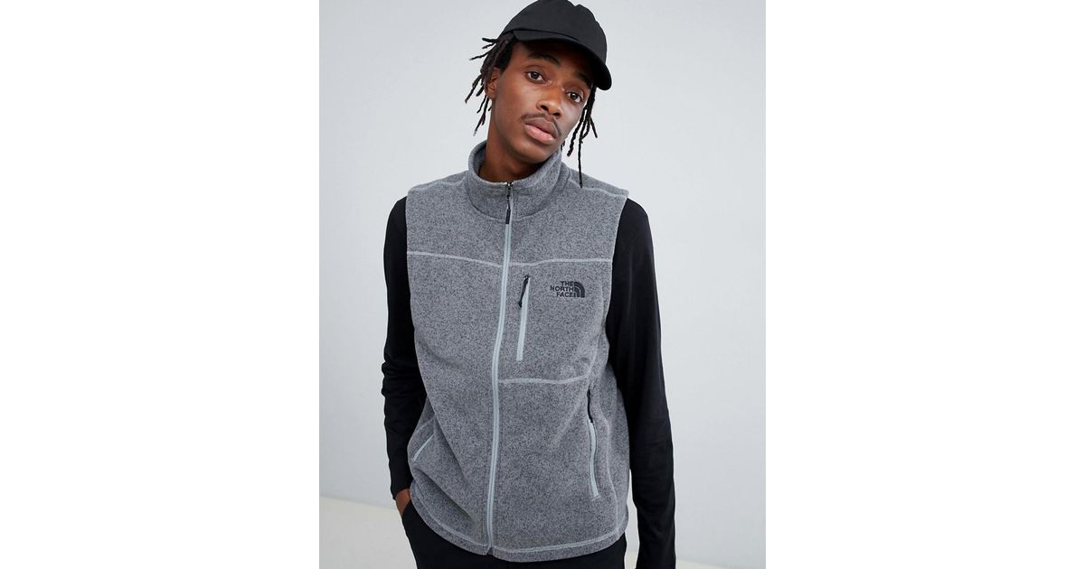 mens fleece gilet north face