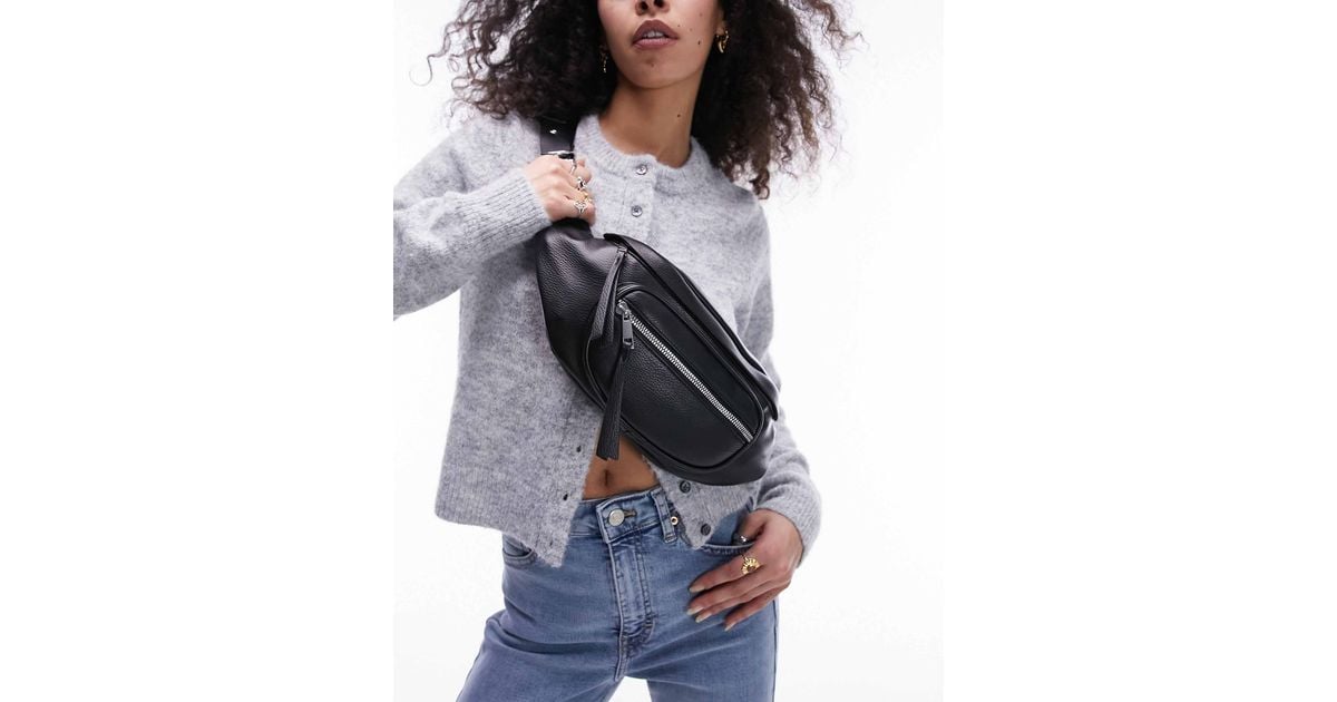 TOPSHOP Brax Bum Bag in Blue Lyst