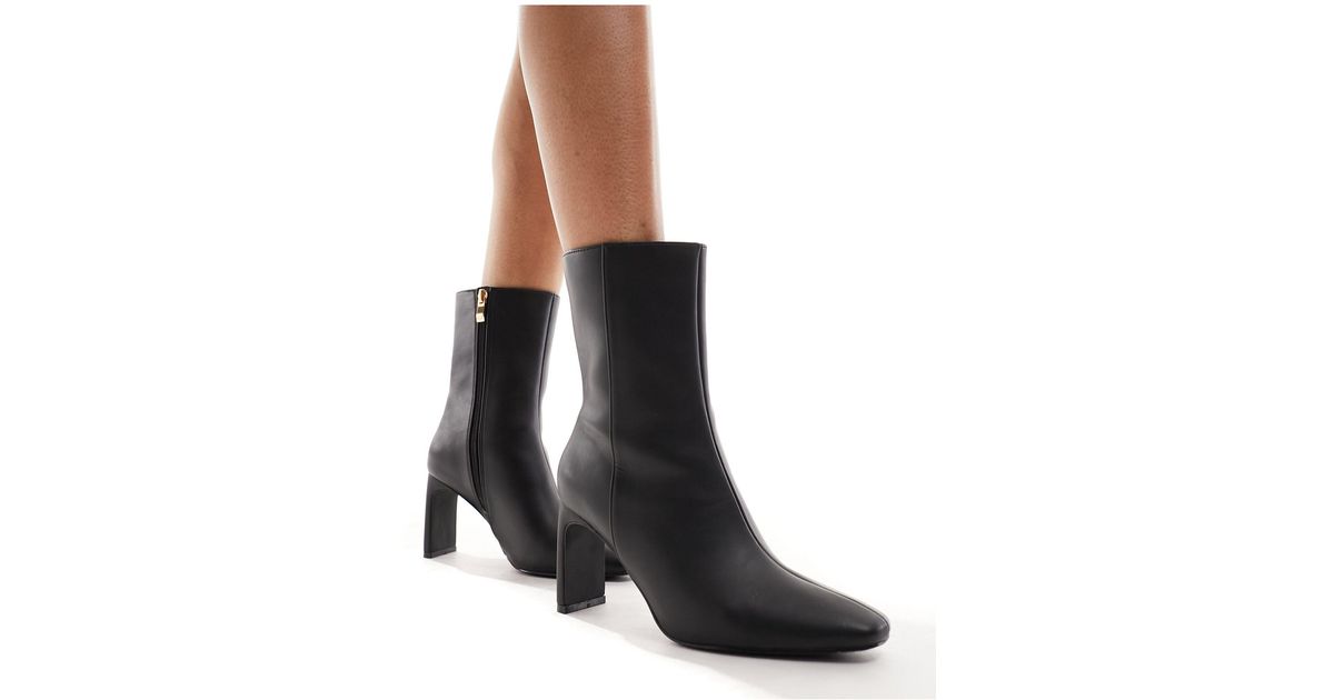 Bottines pointues talons New Look en coloris Noir Lyst