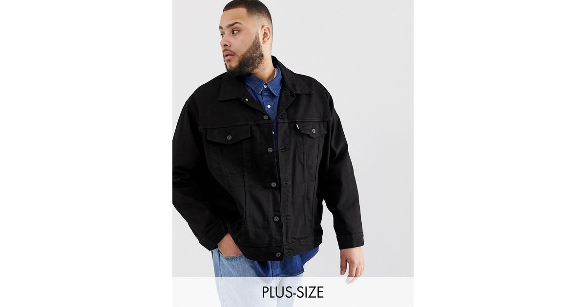 Tall Trucker Jacket Denim Jacket Blue 
